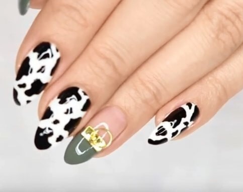 Cow Print Nails / Ногти с коровьим принтом