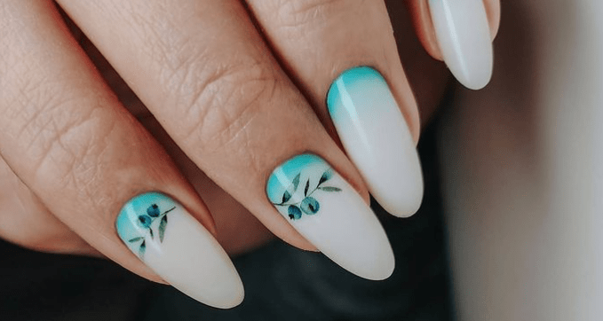 ногти с цветами маникюр архангельск